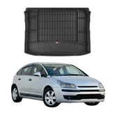 OMAC Premium Bandeja Maletero Alfombrilla para Citroen C4 2004-2010 Negro TPE